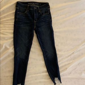 AE high rise jegging crop jeans